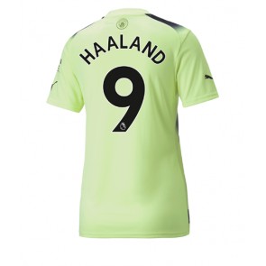 Manchester City Erling Haaland #9 Tredjedrakt Kvinner 2022-23 Kortermet